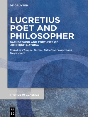 cover image of Lucretius Poet and Philosopher